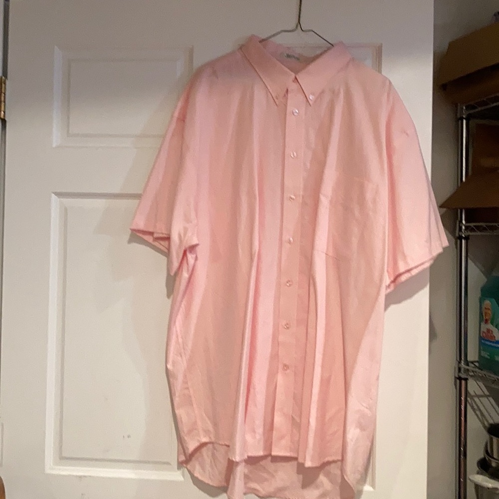 Short Sleeve Pink Dress Shirt